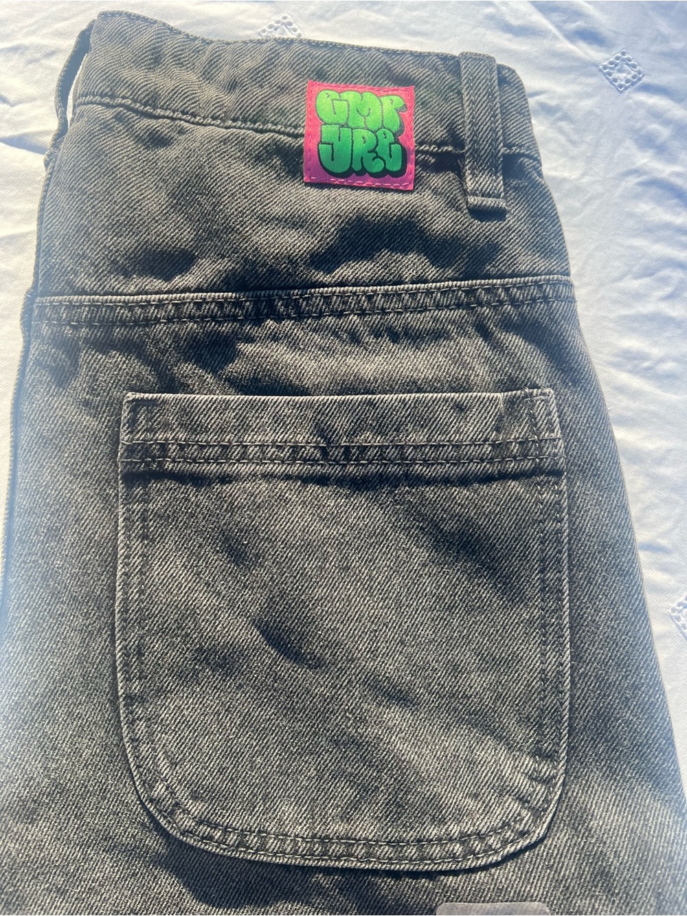 Empyre NWOT Black Baggy Skate Jeans size 0 Ultra Wide Leg Y2K JNCO Style